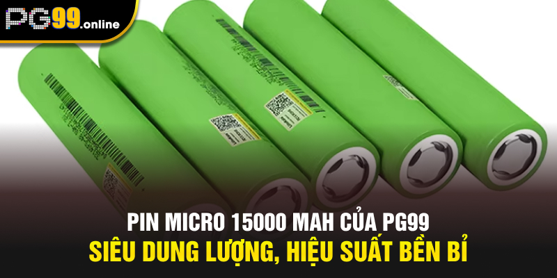 Pin Micro 15000 MAH Của PG99 - Siêu Dung Lượng, Bền Bỉ